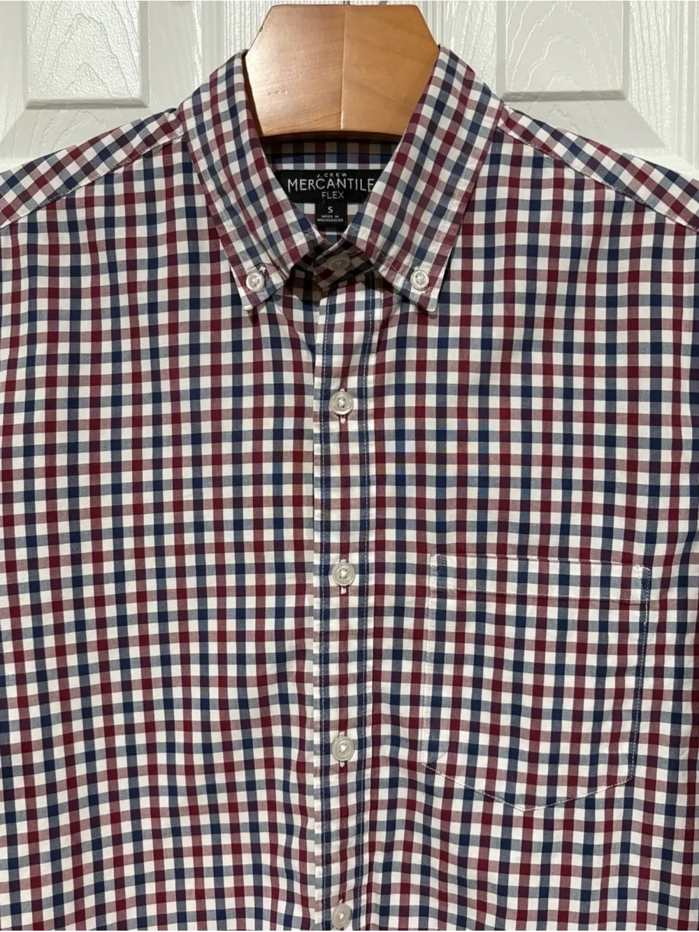 J. Crew Mercantile Flex Slim Fit Button Down Shirt Small